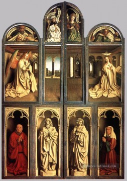  jan - Les ailes du retable de Gand fermées Renaissance Jan van Eyck